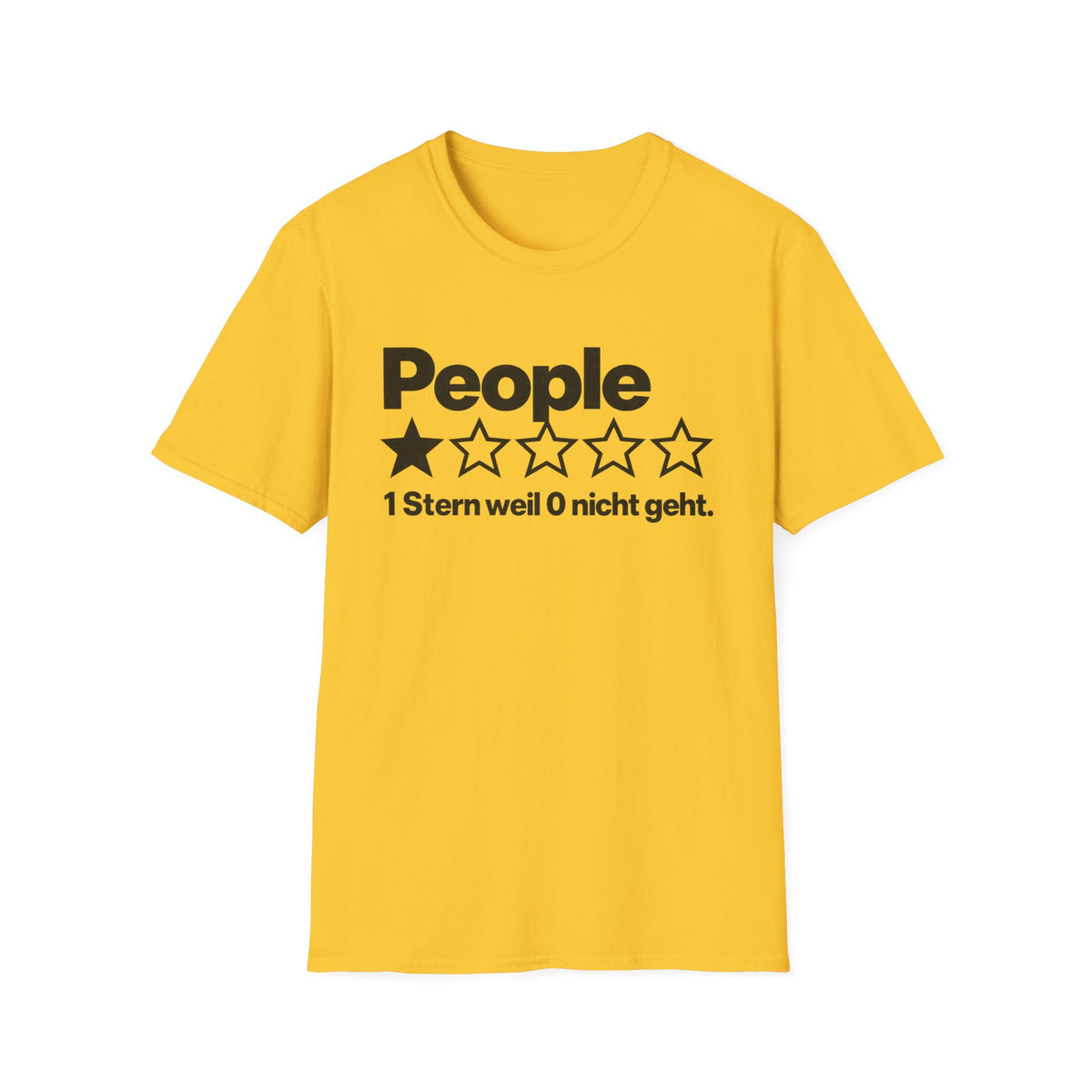 People Shirt – 1 Stern weil 0 nicht geht (helle Farben)