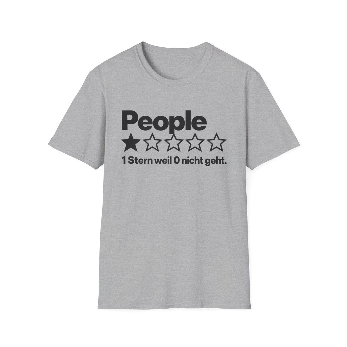 People Shirt – 1 Stern weil 0 nicht geht (helle Farben)
