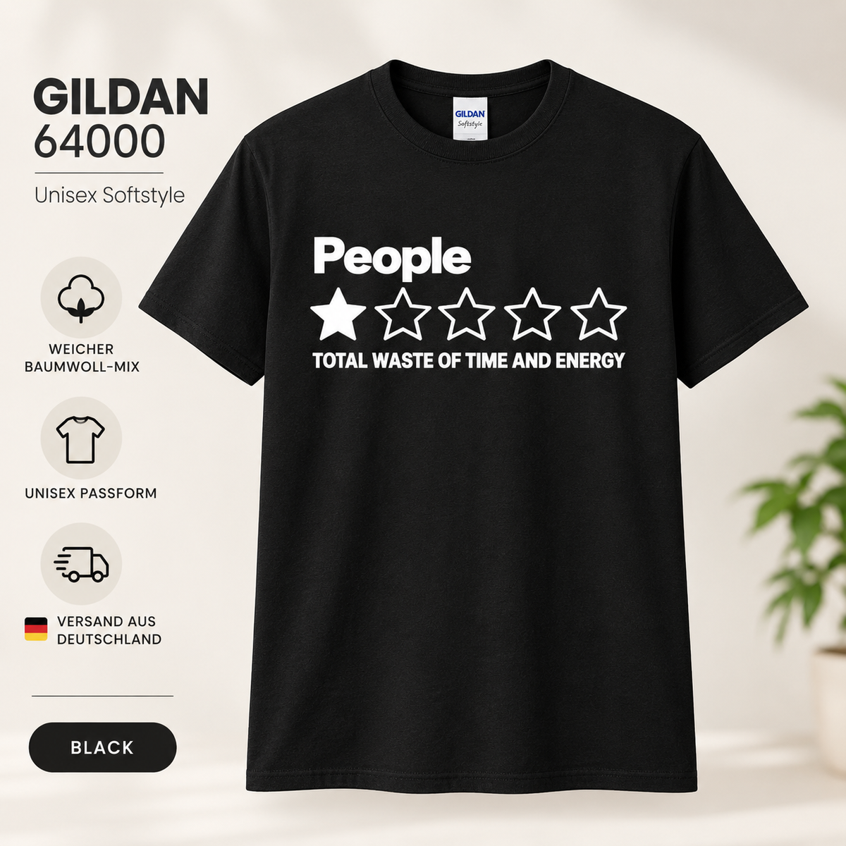 People 1 Stern Shirt – Total Waste of Time and Energy