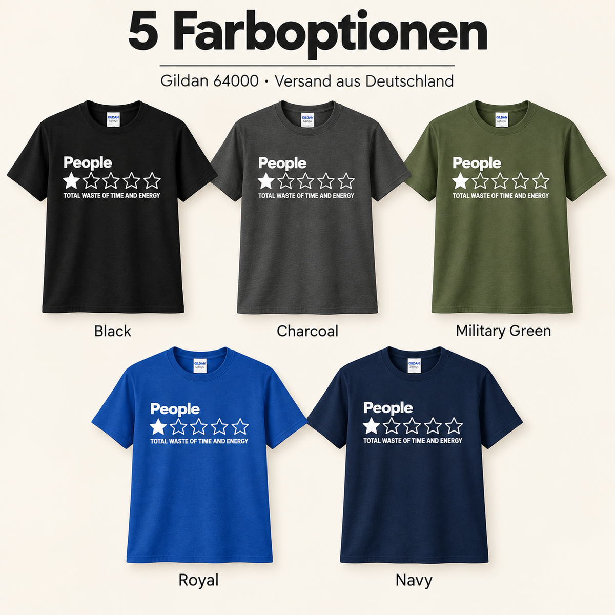 People 1 Stern Shirt – Total Waste of Time and Energy