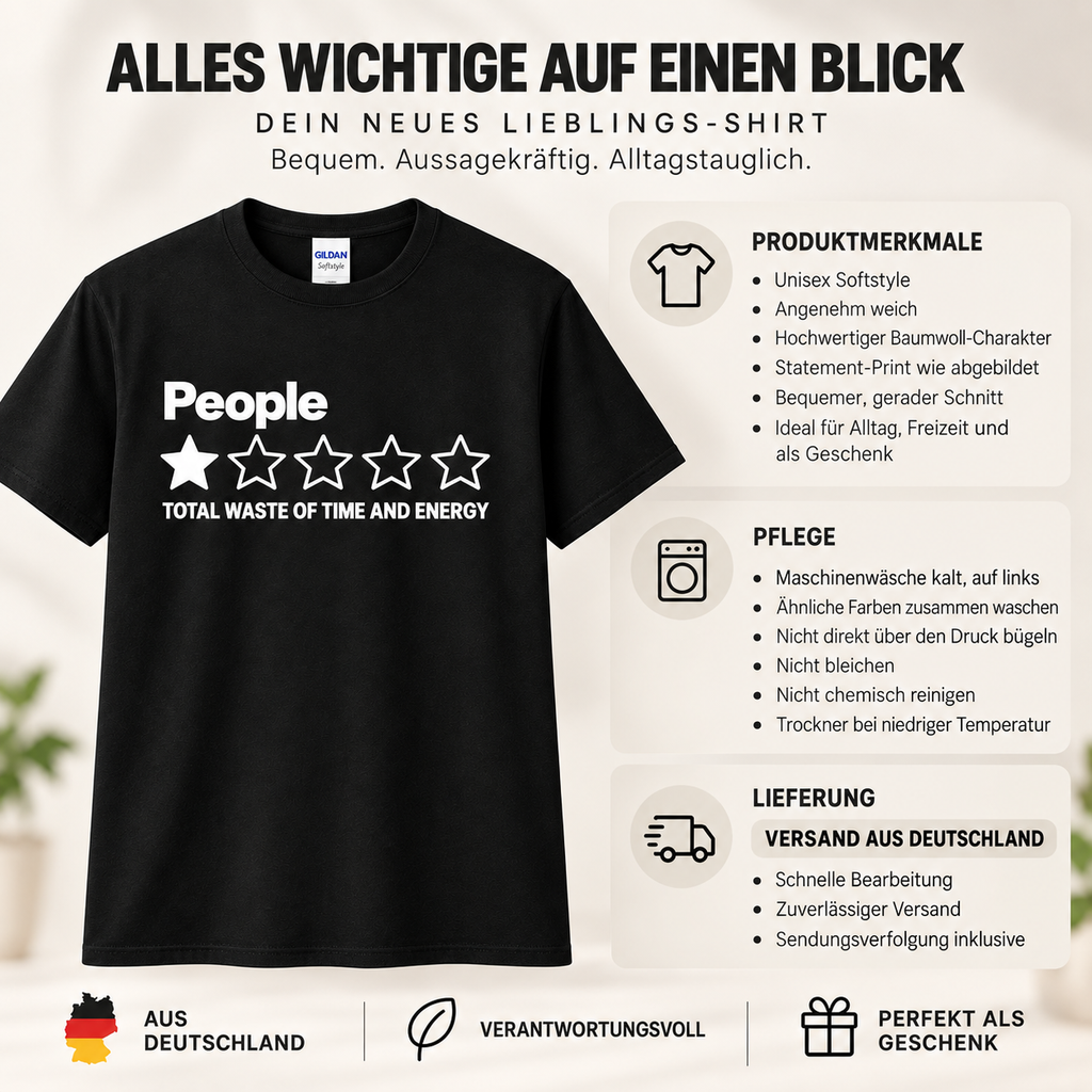People 1 Stern Shirt – Total Waste of Time and Energy