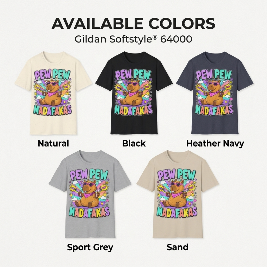 Capybara Shirt – Pew Pew Madafakas
