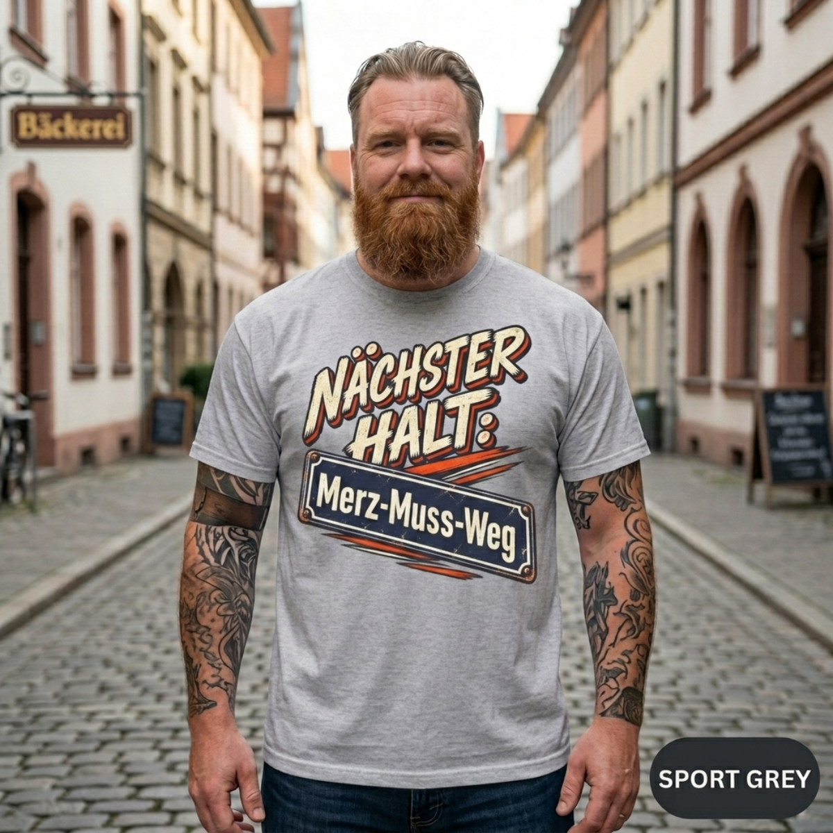 Merz Shirt – Nächster Halt: Merz-Muss-Weg