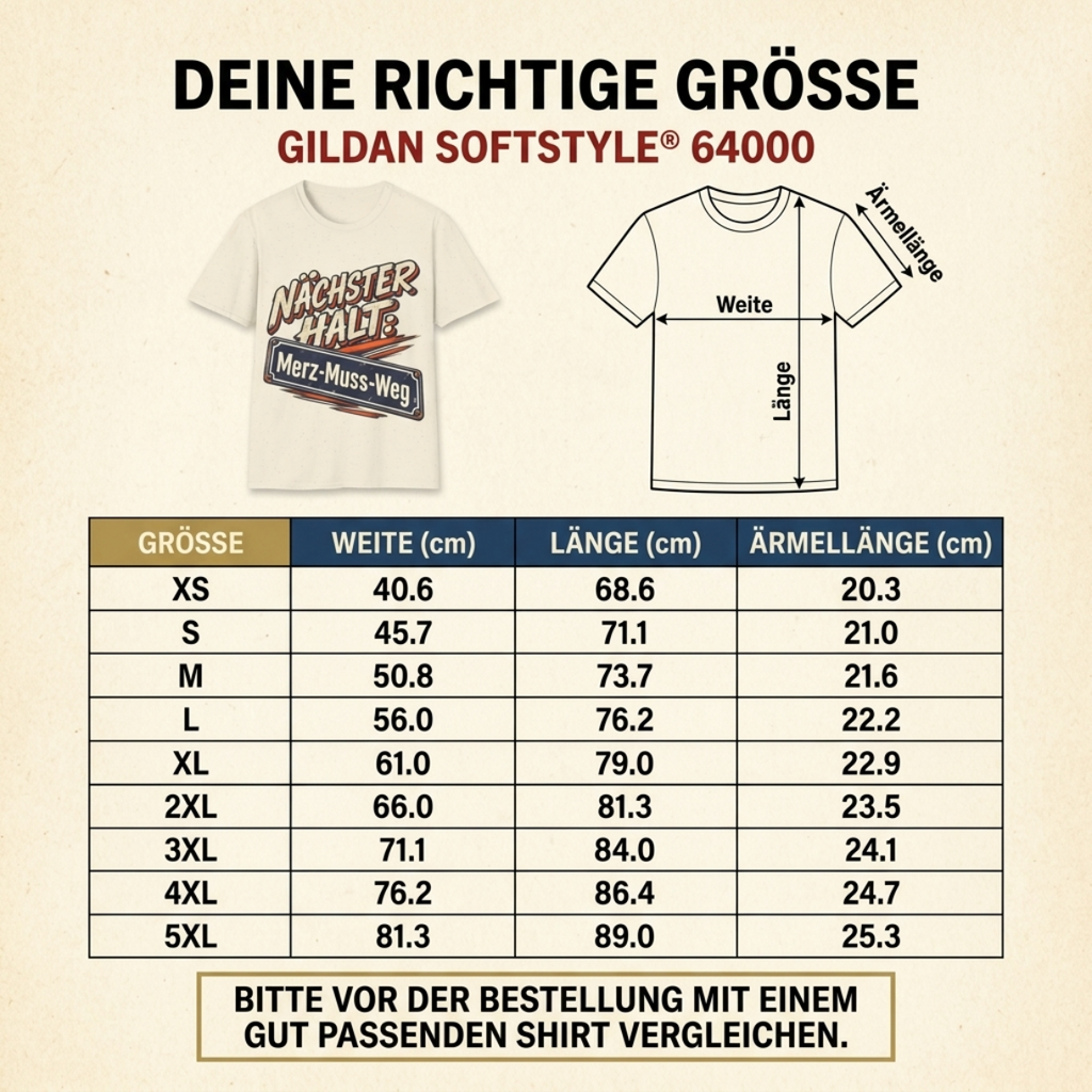 Merz Shirt – Nächster Halt: Merz-Muss-Weg