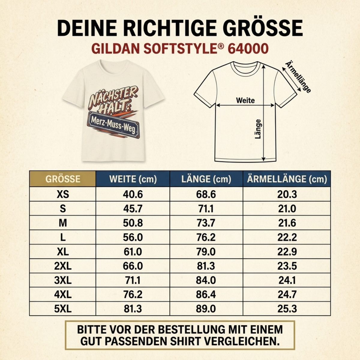 Merz Shirt – Nächster Halt: Merz-Muss-Weg