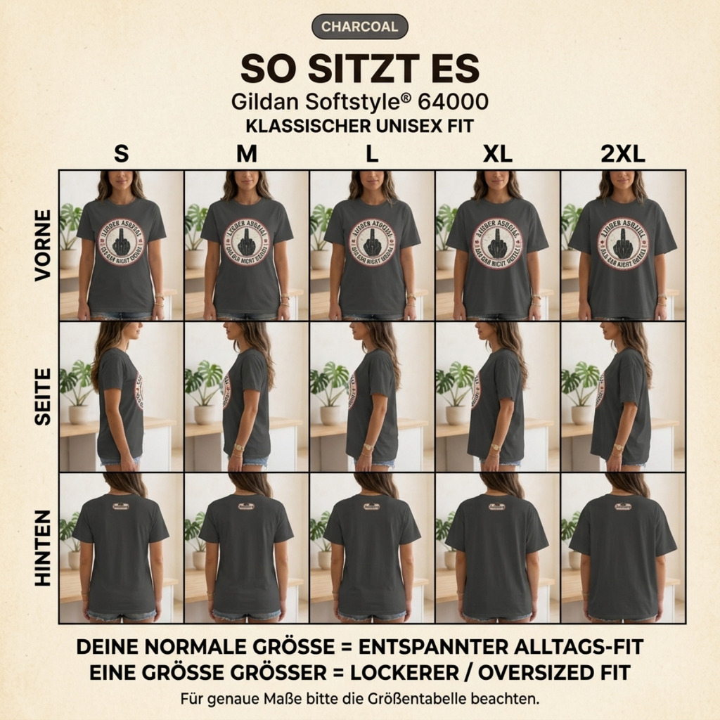 Mittelfinger Shirt – Lieber asozial als gar nicht sozial