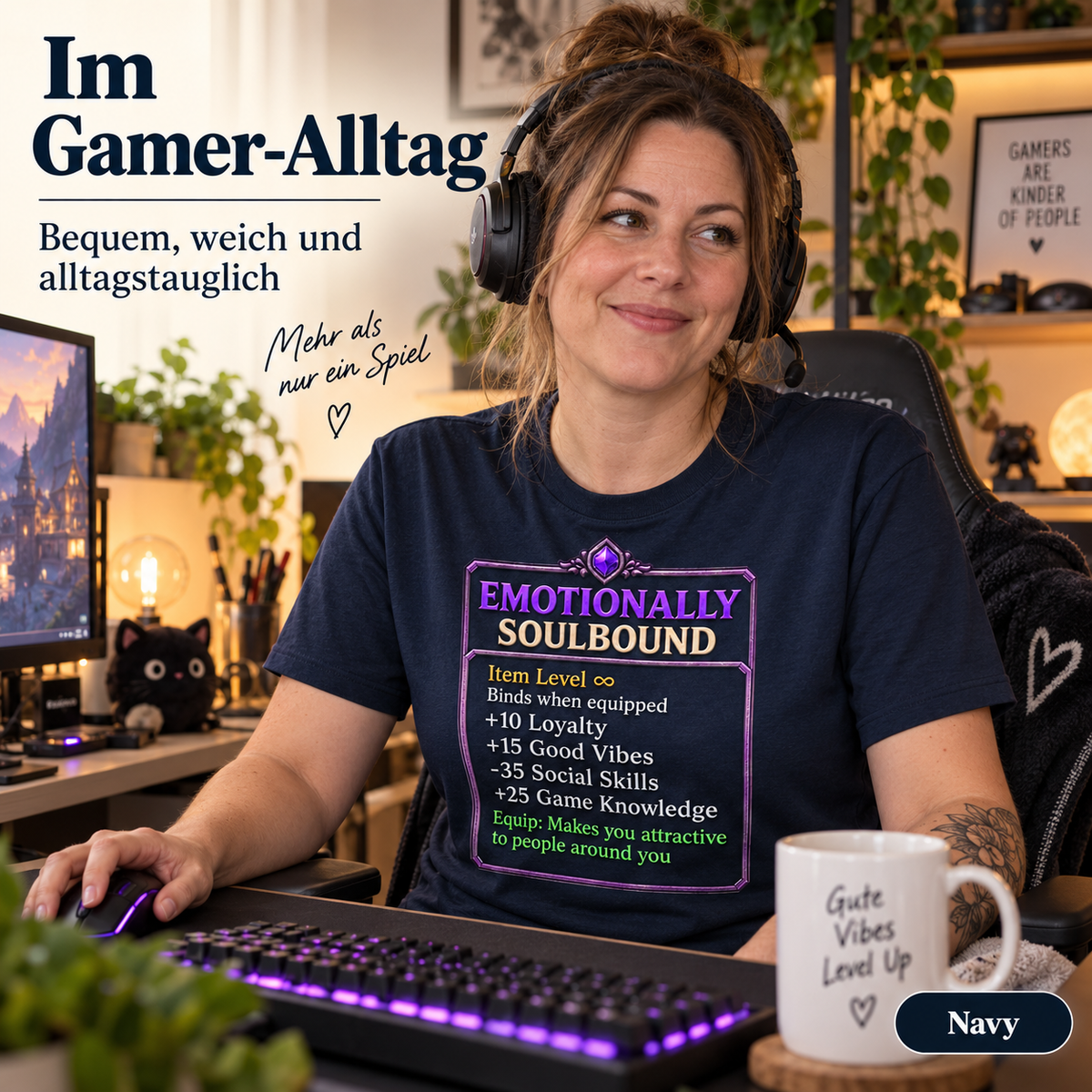 Emotionally Soulbound Shirt – RPG Gamer Item Stats