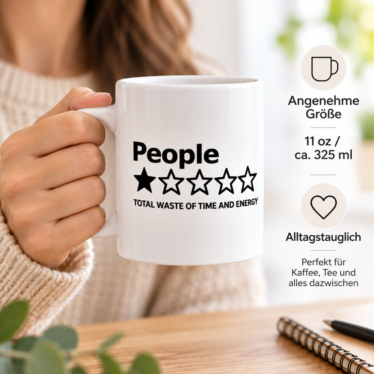 People 1 Stern Tasse – Total Waste of Time and Energy
