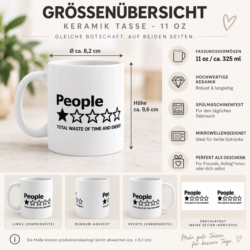 People 1 Stern Tasse – Total Waste of Time and Energy