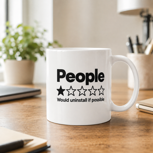 People 1 Star Tasse – Would Uninstall If Possible