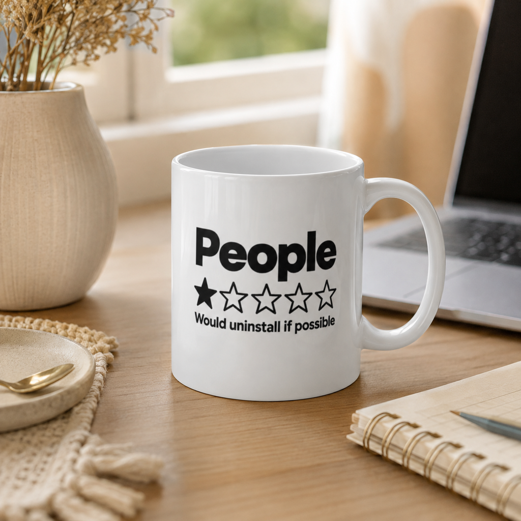 People 1 Star Tasse – Would Uninstall If Possible