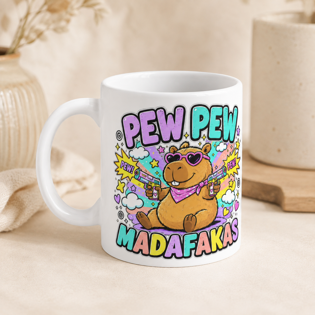 Capybara Tasse – Pew Pew Madafakas
