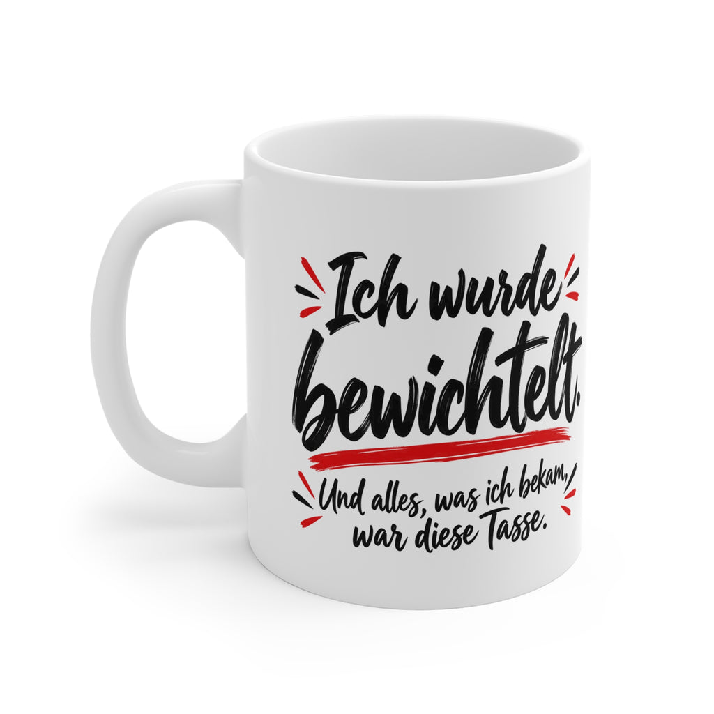 Ich wurde bewichtelt Tasse – Lustiges Wichtelgeschenk fürs Büro