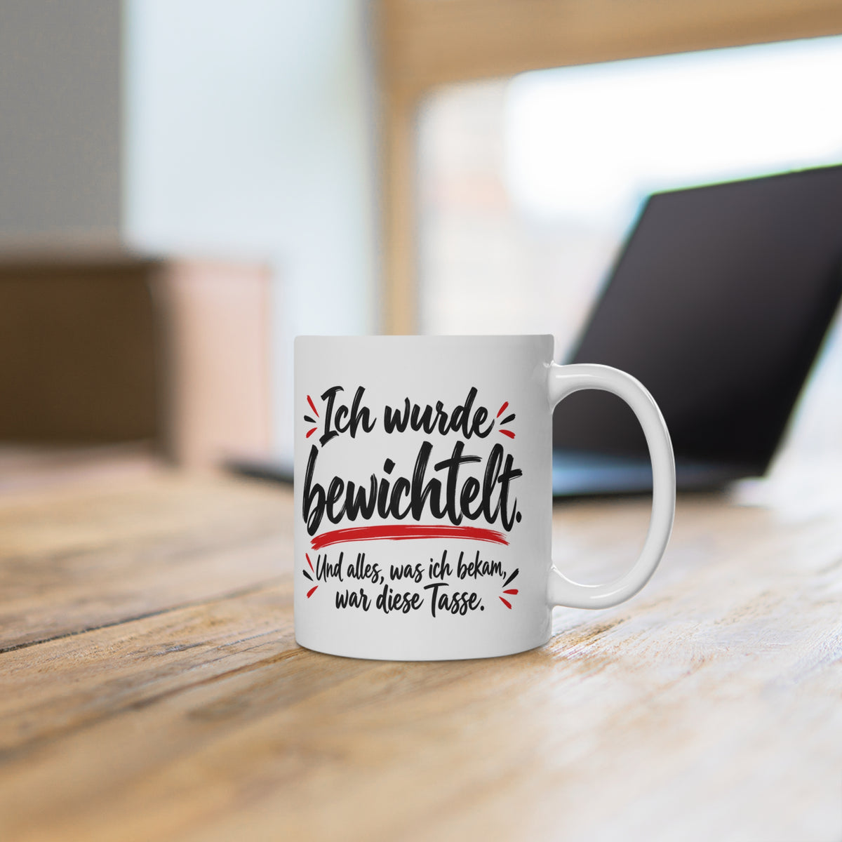 Ich wurde bewichtelt Tasse – Lustiges Wichtelgeschenk fürs Büro