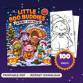 Christmas Coloring Pages for Kids – printable coloring page preview 1 by SarcasmArt