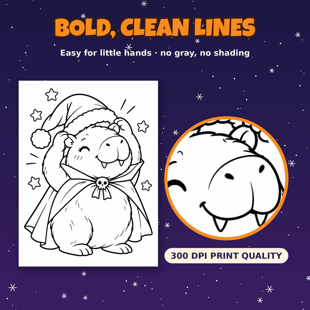 Christmas Coloring Pages for Kids – printable coloring page preview 7 by SarcasmArt